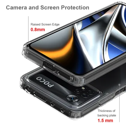 1.5MM Clear Mobile Phone Case for Xiaomi POCO X4 Pro 5G