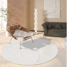 Круглый ковер с кучей, водостойкий