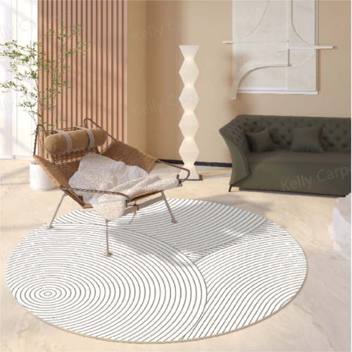 Круглый ковер с кучей, водостойкий