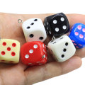 100pcs Solid Fun Mini Figurines Resin Dice Charms For Keychain Findings Diy Crafts κολιέ σκουλαρίκι κρεμαστό κόσμημα αξεσουάρ