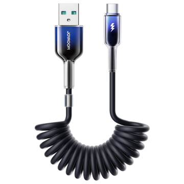 Joyroom 60W 30W Nylon USB C di tipo C Cavo a spirale