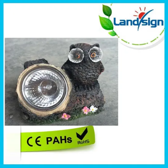 Cixi landsign owl solar resin lamp XLTD-618