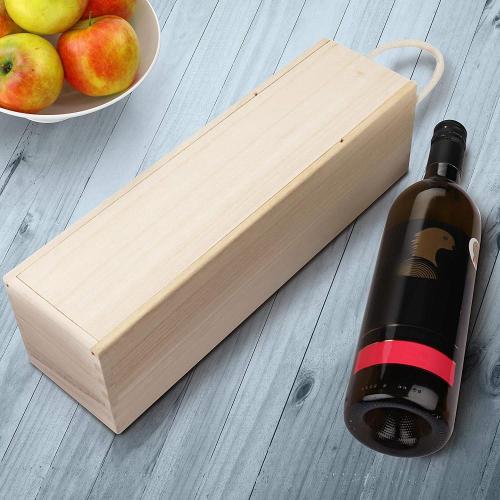 Wooden Wine 2 Pack Box With Rope Handle