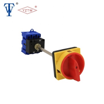 YZTW TWD11-32A 3P Safety Disconnect Switch with Door Interlock and Padlock, DIN-Rail Mounting