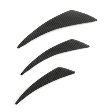 6PCS Carbon Fiber Front Bumper Spoiler