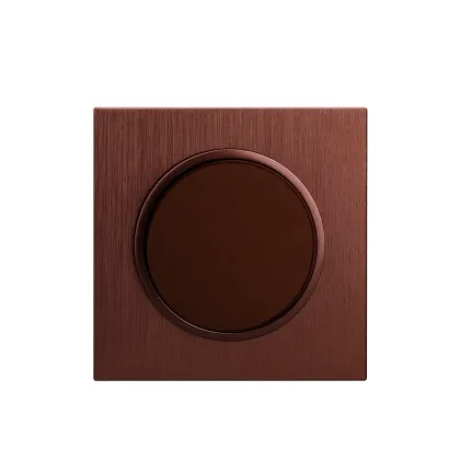 European Standard 10A Brown 1 Gang 1 Way Wall Light Switch
