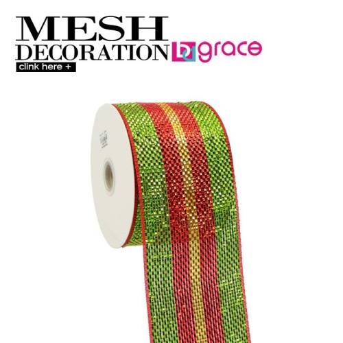 4\" ribbon poly wedding decoraive wreath material