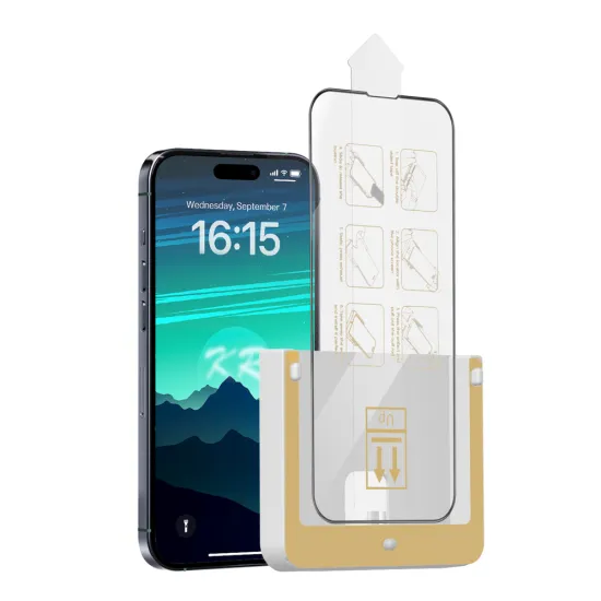 Anti-Scratch Tempered Glass Screen Protector for iPhone 12/13/14/15 Pro Max