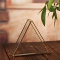 Incroyable cadeau de vacances et de mariage Triangle artistique moderne Terrarium en verre suspendu