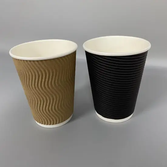 Disposable Coffee Paper Cups 12oz with Lid