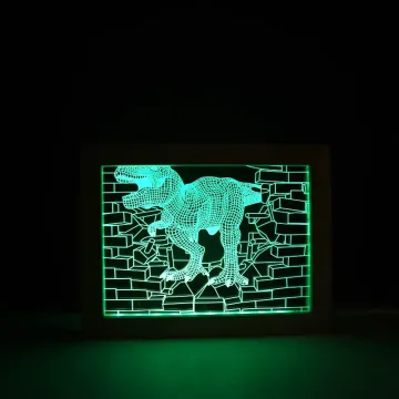 Wholesale USB LED Acrylic Night Light with Wood Photo Frame – Perfect Gift for Dad