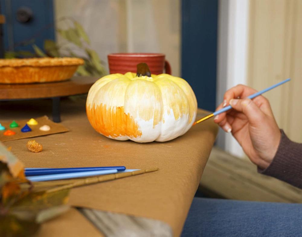 Pack de citrouilles décoratives de récolte de 4