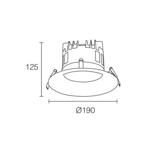 LEDER High Voltage COB 30W LED Downlight