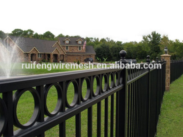 best price black polyester paint Ornamental Steel Fence