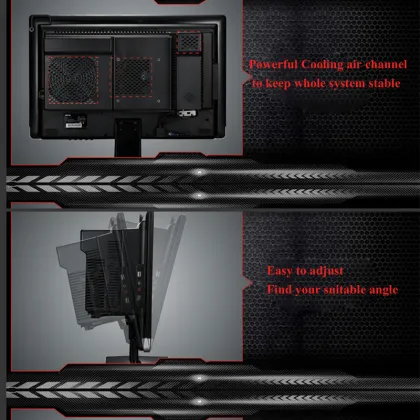 Dedicated card Graphics Card Type 23.6 inch assemble all in one pc/PIO computer with LED monitor