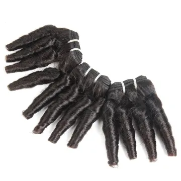 100%  Unprocessed Double Drawn Peruvian Virgin Natural Color Fumi Human Hair Weaving