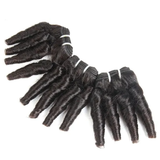 100%  Unprocessed Double Drawn Peruvian Virgin Natural Color Fumi Human Hair Weaving