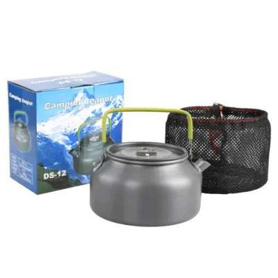 1.2L Aluminum Camping Teapot Portable Barbecue Kettle Coffee Pot