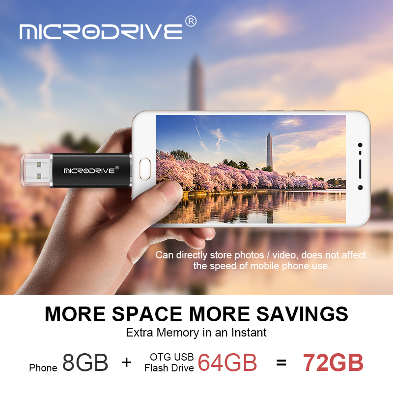 3 in 1 type-c OTG Pen Drive metal USB Flash Drive 16gb 32gb 64gb smart Memory sticks pendrive 128GB for Android phone tablet