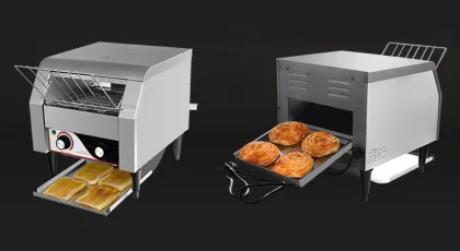 Electric Conveyor Bun Toaster Machine