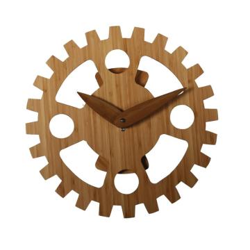 Bamboo Moving Wall Clock Without Numbers