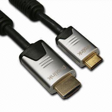 HDMI® Cables, HDMI® Type A Plug- HDMI® Type C Plug, 30AWG