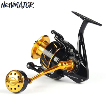 Lurekiller CW3000-CW10000 12-35kg Drag Altwater Spinning Reel 10BB Alloy Metal Japan Black