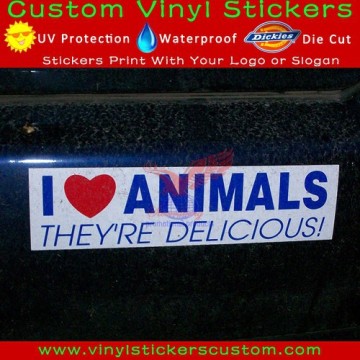 Custom Reflective Vehicle Bumper Stickers