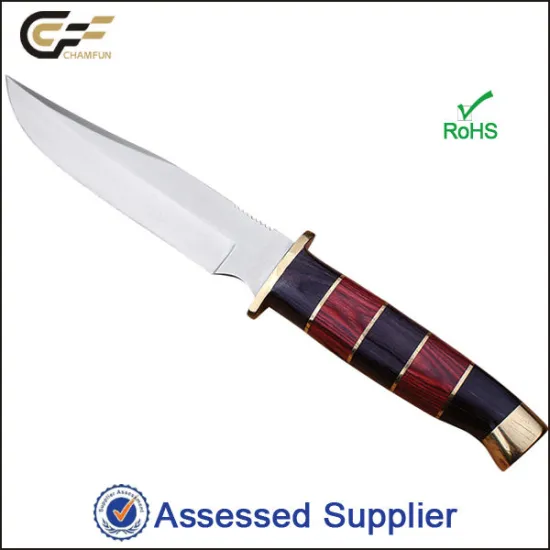 Hot Sale Handmade Stainless Steel Hunting Knife With Wood Handle