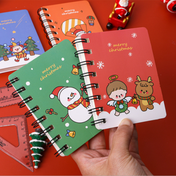 Mini Portable Christmas Gift Christmas Coil Notatnik