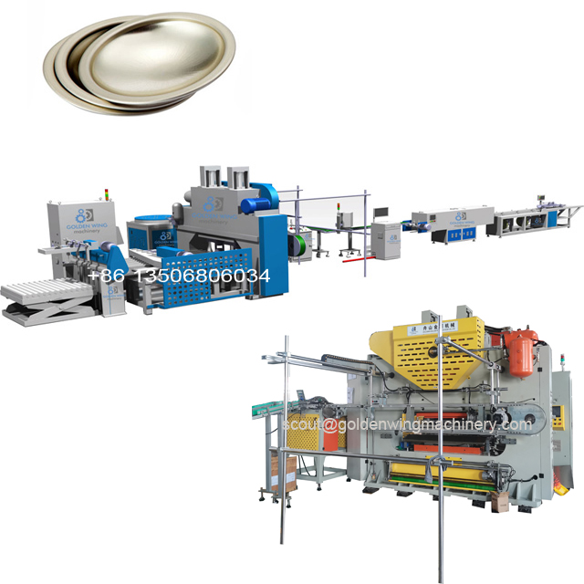 Maquinaria de tapa de lata para spray aerosol line de producción de domo de estaño