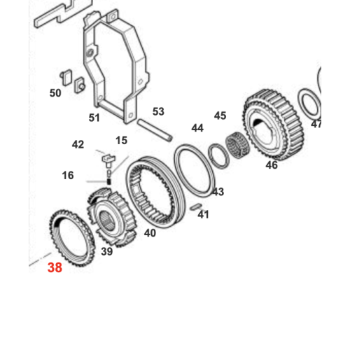 OEM Transmission Synchronizer Ring 1249 304 143 for ZF S5-24/3/S5-27