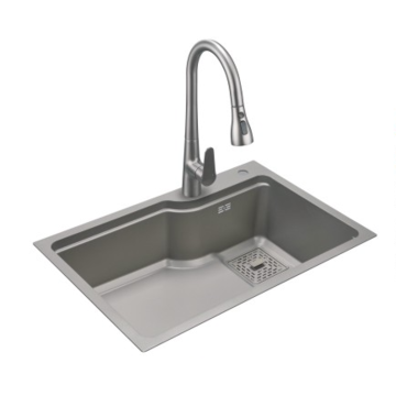 Chậu rửa gắn trên bằng thép không gỉ có ống thoát nước