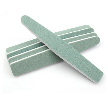 Outil de tampon de fichier de ongles vert Sponge professionnel pour le polissage et le polissage