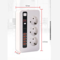 Power Strip Surge Protector 3 EU Plug Outlets Electric Socket with USB 5 Ports Charger Adapter Dock 5V 3.4A 2m Extension Cord