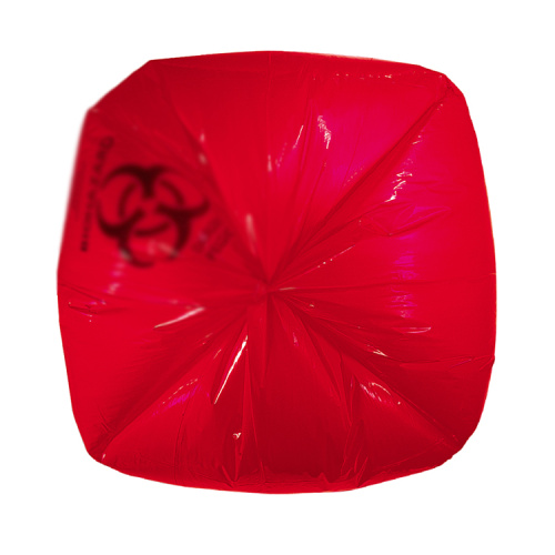 Recyclable heavy duty can bin liner LDPE plastic big red garbage /trash bag