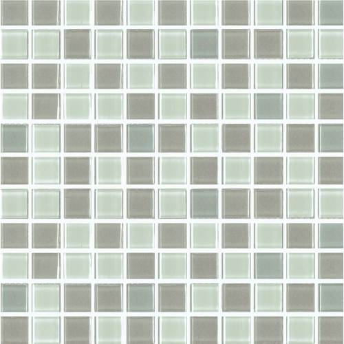 300x300x4mm Mixcolor Glass Mosaic Tile