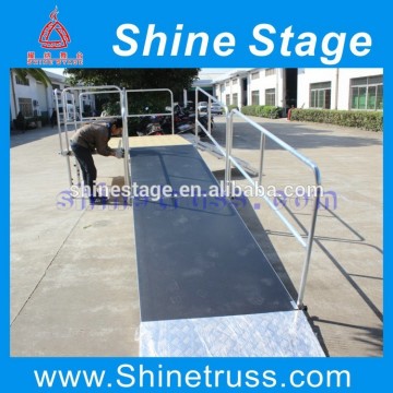 Mobile used stage ramp for big concert.evening party stage ramp