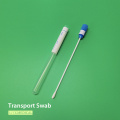 Swab de transporte no tubo com rayon/viscose de plástico