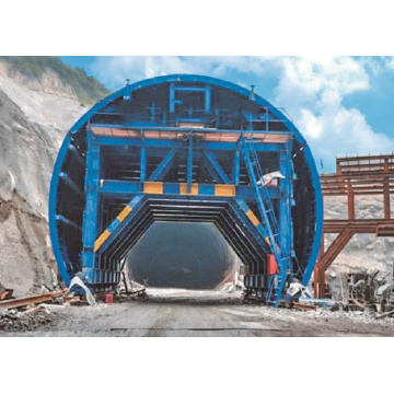 Carrinho de construção de túnel rodoviário