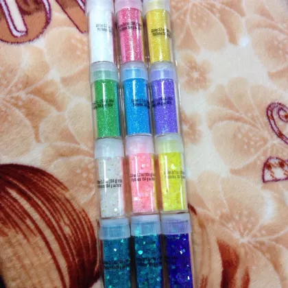 glitter shaker with many colors glitter powder