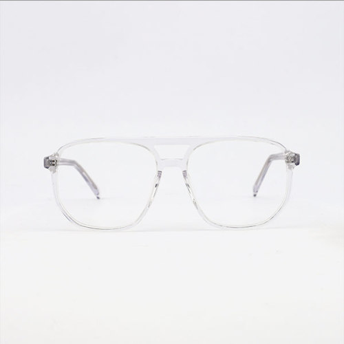 Double bridge Acetate Unisex Blue Light Eyeglasses