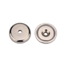 Neodymium Pot Magnet Round Base with Countersunk hole