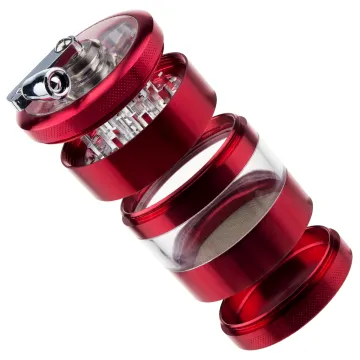 Formax420 62mm Aluminum Handle Metal Herb Grinder 2 Parts Tobacco Crusher Free Shipping