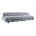 Cassina Soriana Drei -Sitzer -Stoff -Sofa Replik