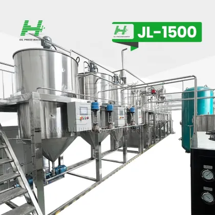 Modular Oil Refinery Machines for Crude, Soybean, and Peanut Oils