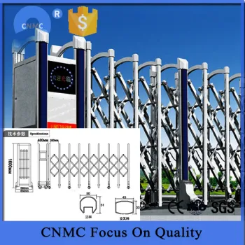 New Design industrial Stainless Steel Electric Folding Gate