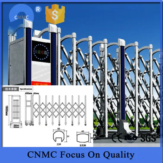 New Design industrial Stainless Steel Electric Folding Gate