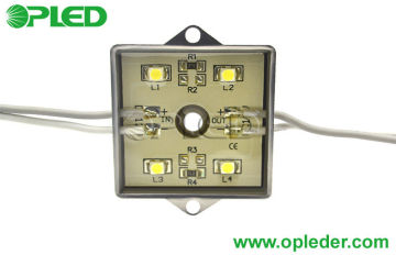 12 Volt Led Module Waterproof Green , 4 Chips 3528 Smd For Signage