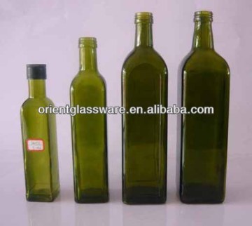 250ml 500ml 750ml 1000ml square glass olive oil bottle
